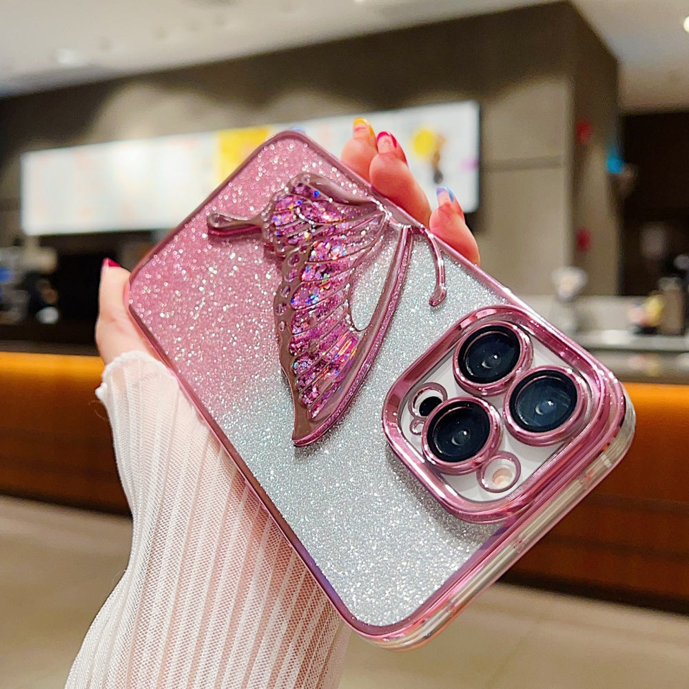 Iphone Flash Butterfly Glitter Mobile Cases