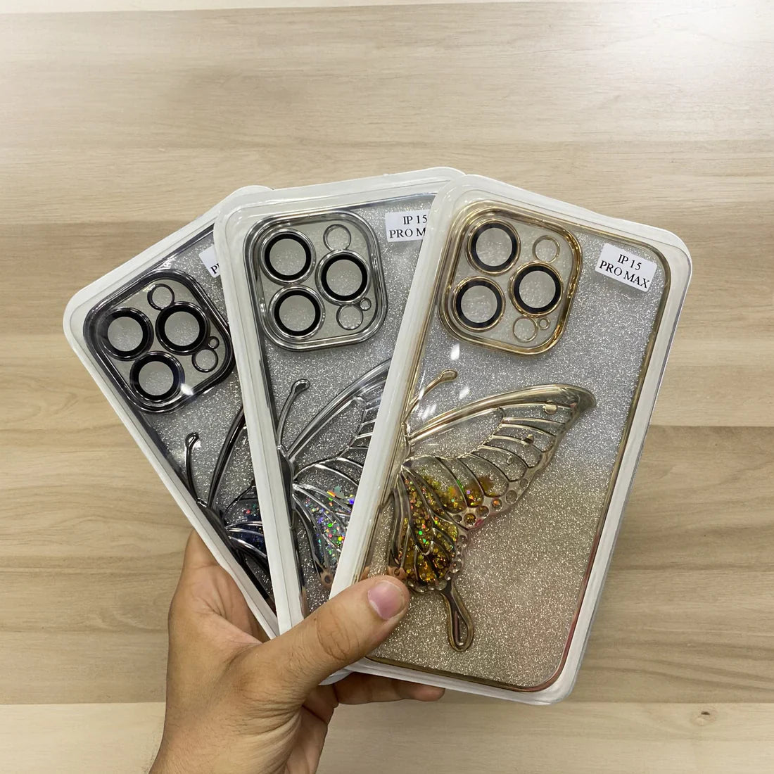 Iphone Flash Butterfly Glitter Mobile Cases