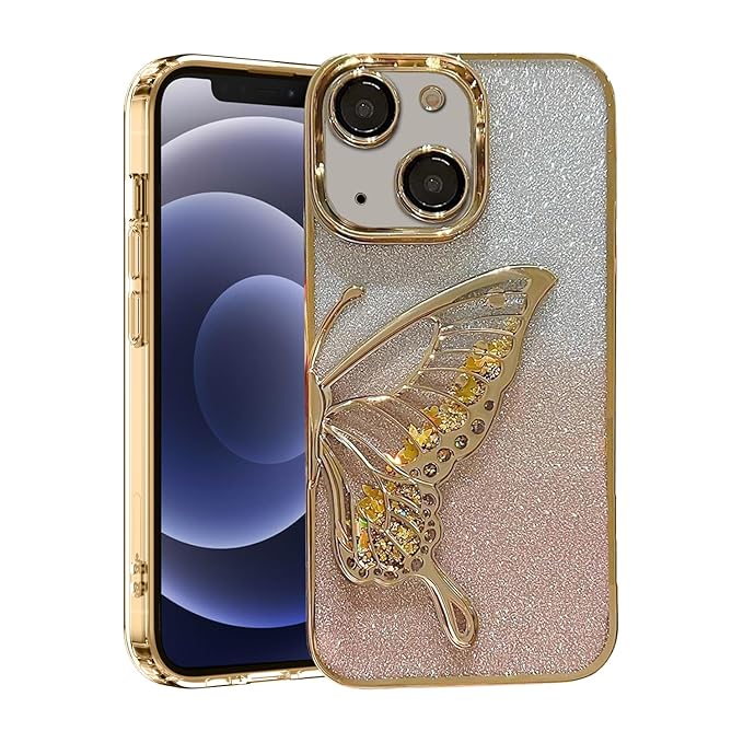 Iphone Flash Butterfly Glitter Mobile Cases