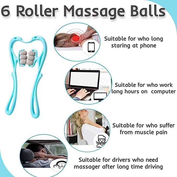 Six Wheel Neck Massager
