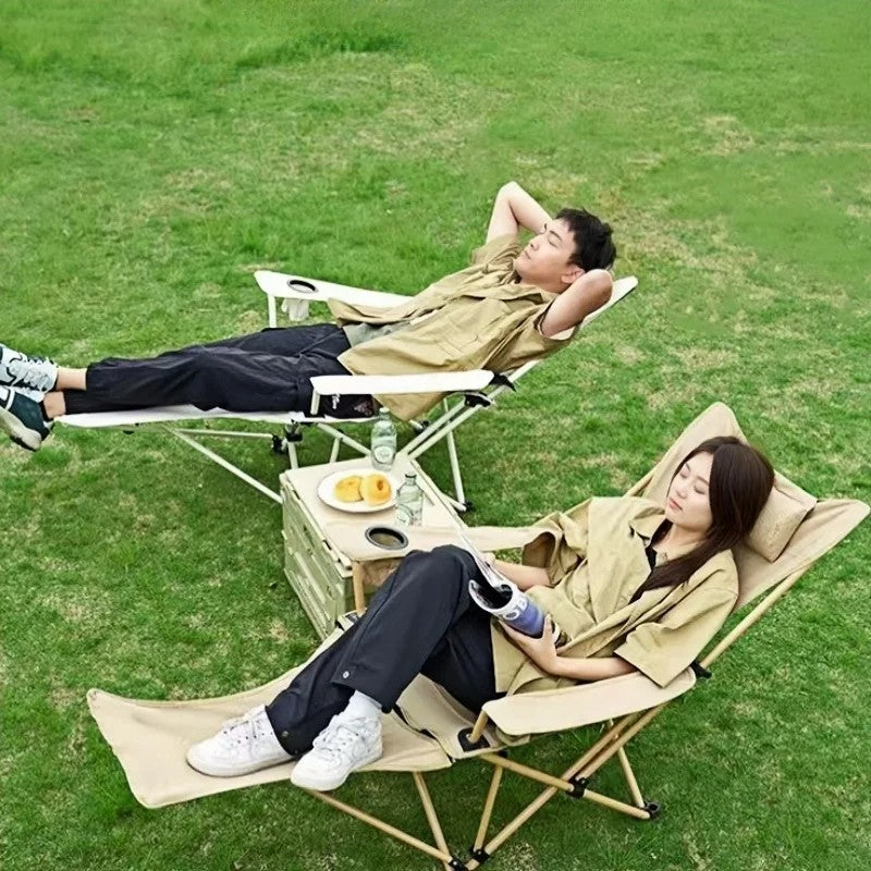 Portable Folding Outdoor Camping Beach Chair with Adjustable Angle for Easy Transport