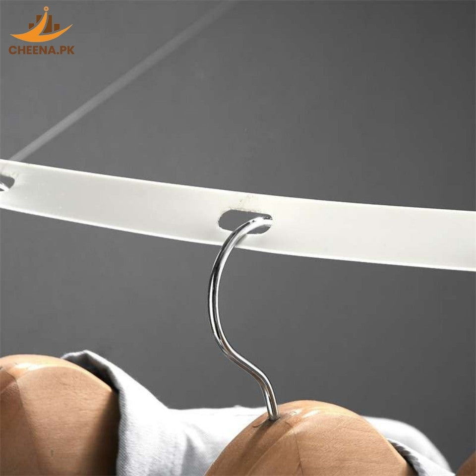 Space-Saving Wall-Mounted Retractable Clothesline for Indoor Outdoor Laundry Drying