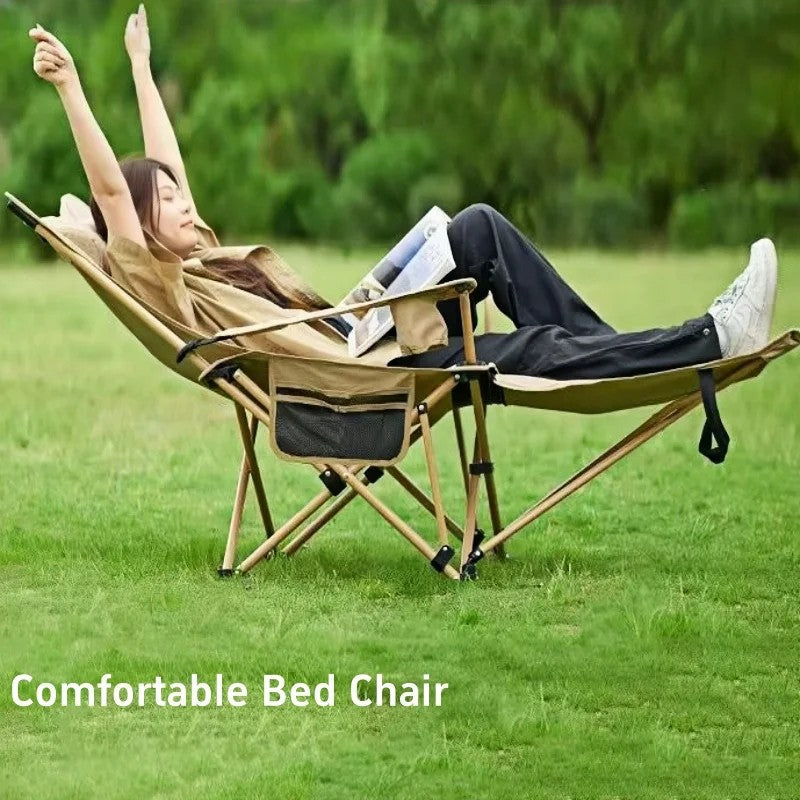 Portable Folding Outdoor Camping Beach Chair with Adjustable Angle for Easy Transport