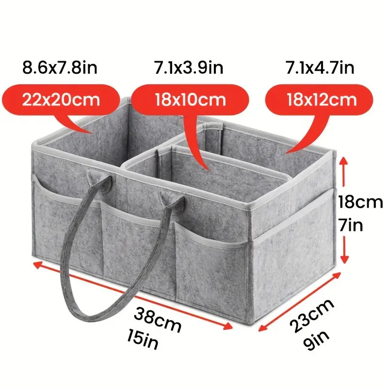 Foldable Baby Diaper Caddy Organizer