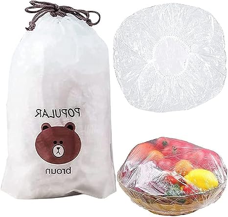 Reusable Food Preserving Fresh Keeping Elastic Covers (100 Pcs bag)