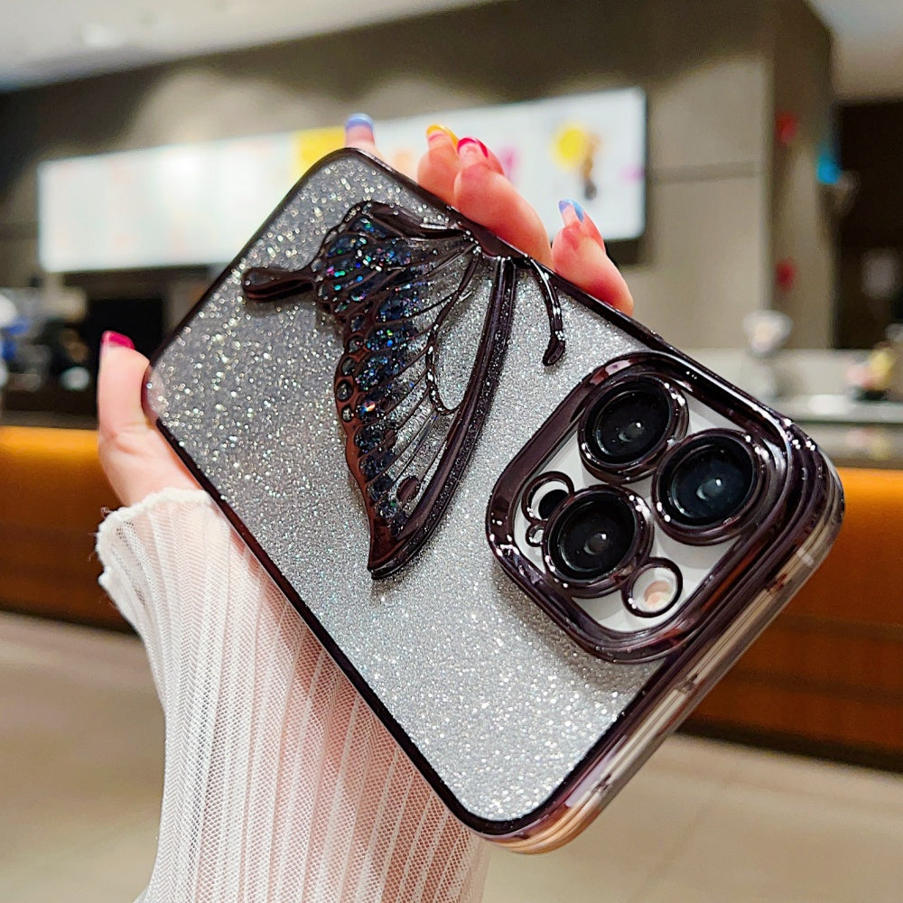 Iphone Flash Butterfly Glitter Mobile Cases