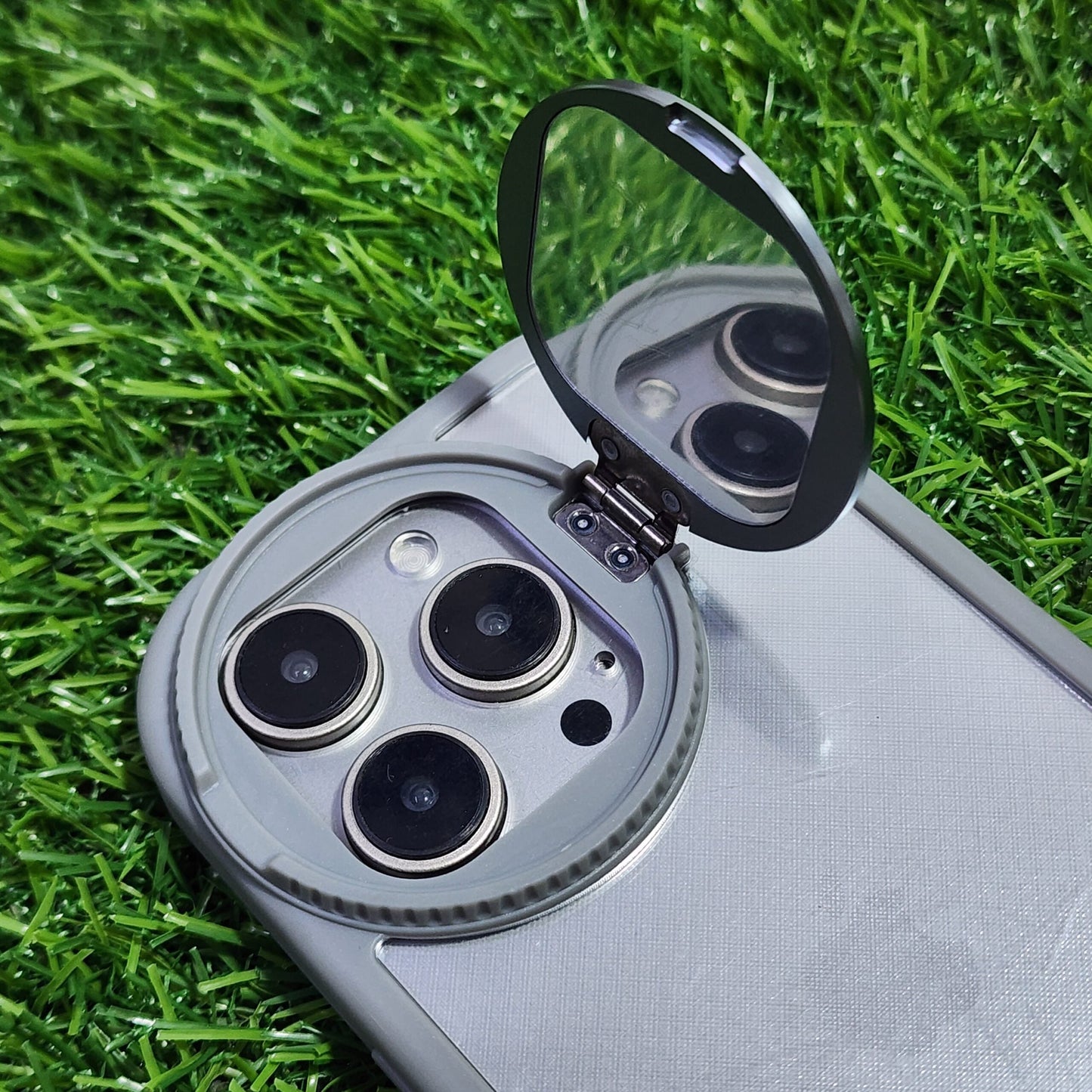 Iphone Slip Shiny Mirror Stand Mobile Cases