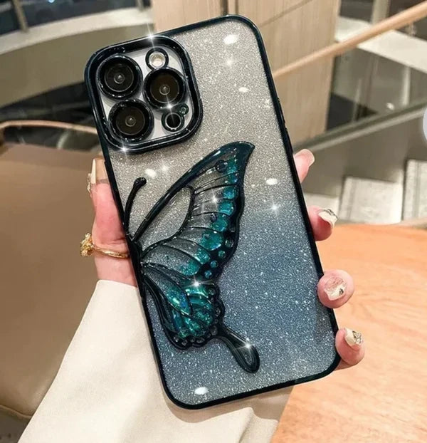 Iphone Flash Butterfly Glitter Mobile Cases