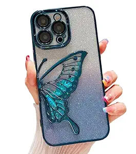 Iphone Flash Butterfly Glitter Mobile Cases