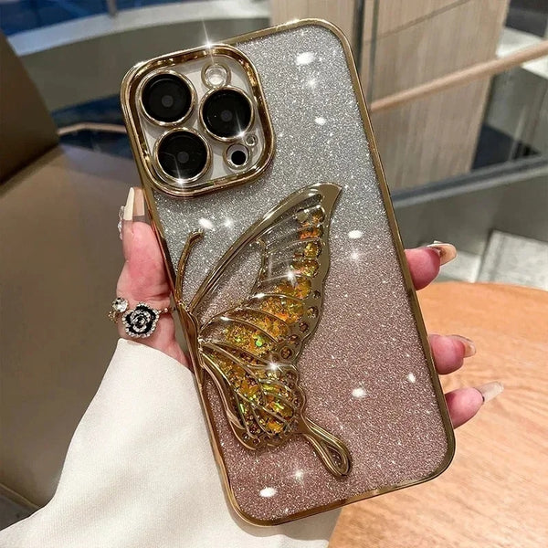 Iphone Flash Butterfly Glitter Mobile Cases