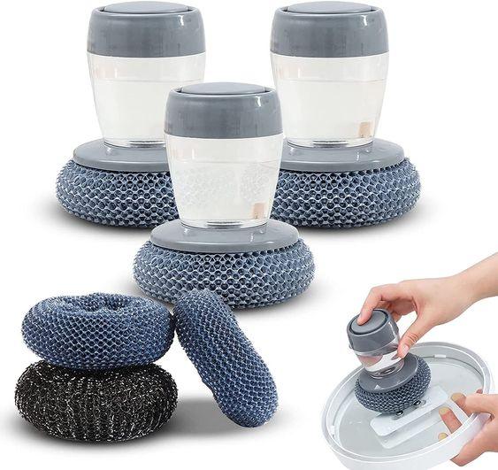 Kitchen Soap Dispencer Palm Brush