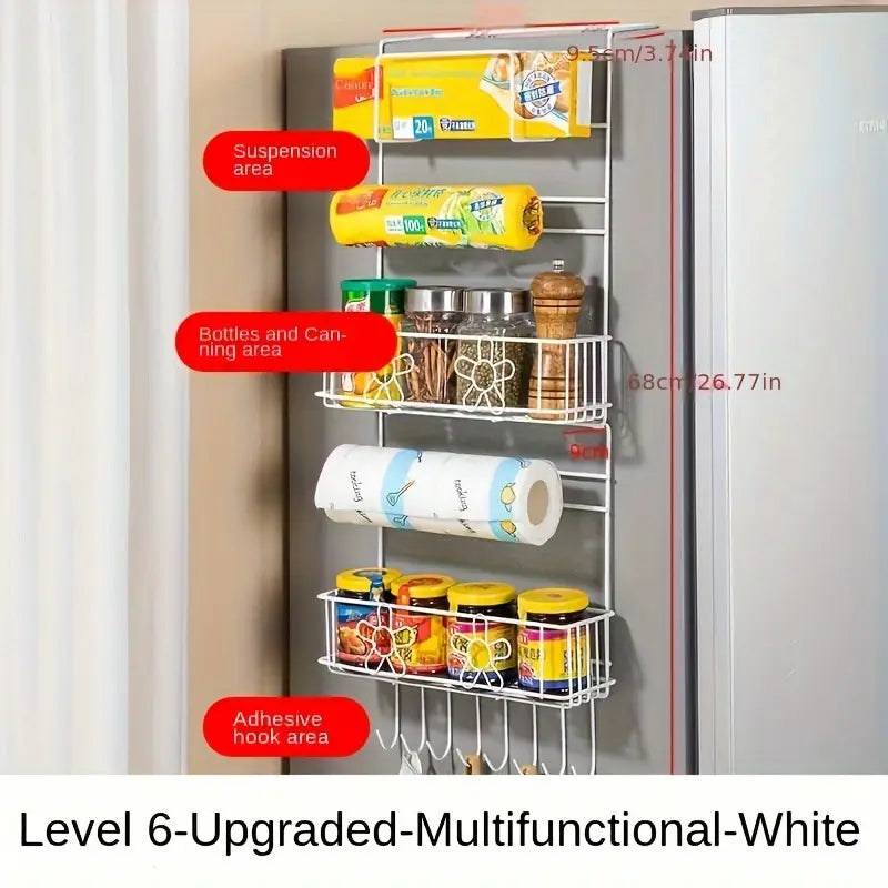 Multi-Layer Hanging Storage Refrigerator Side  Rack