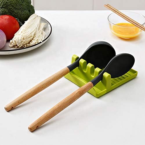Non-Slip Spoon and Lid Rest Kitchen Utensils Organizer
