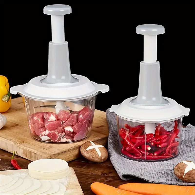 Manual Hand Push Multifunctional Chopper Mixer Cutter