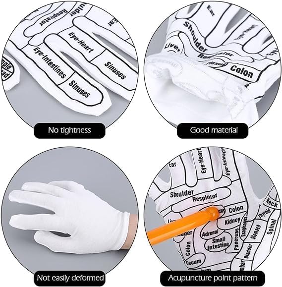 Hand Gloves Reflexology Tool