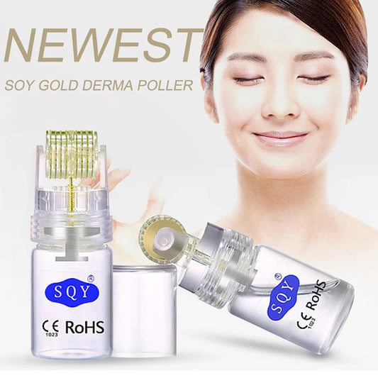Advanced Micro-Needle Derma Roller with Integrated Bottle for Skin Rejuvenation