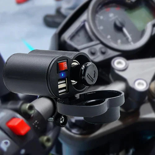 Motorcycle USB Charger Socket & Lighter