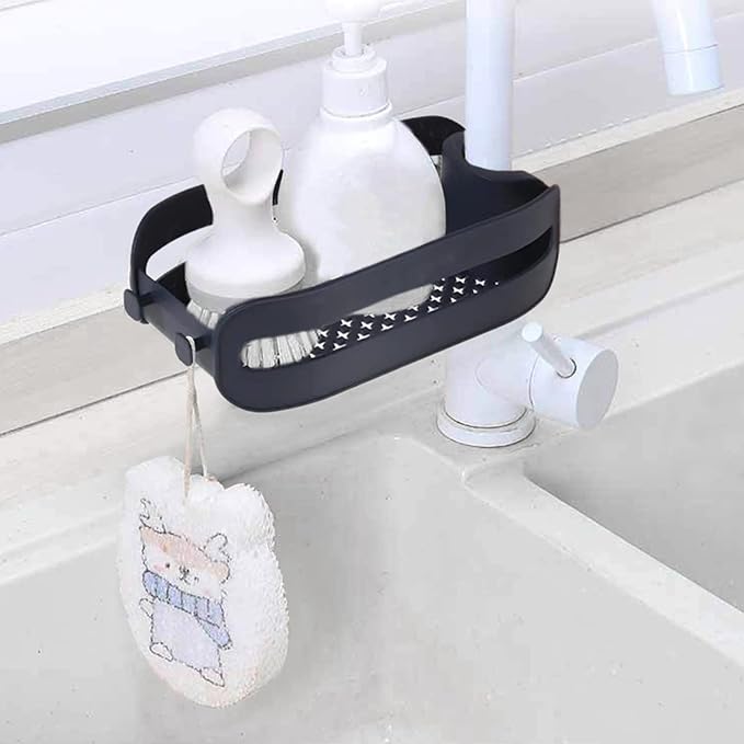 Multipurpose Faucet Sink Mounted Storage Basket