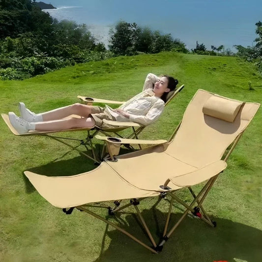 Portable Folding Outdoor Camping Beach Chair with Adjustable Angle for Easy Transport