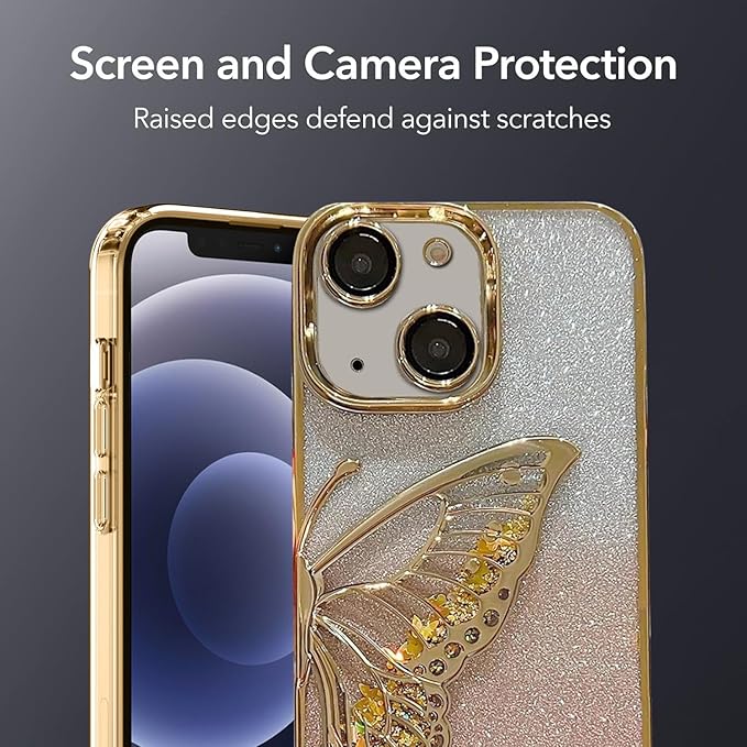 Iphone Flash Butterfly Glitter Mobile Cases