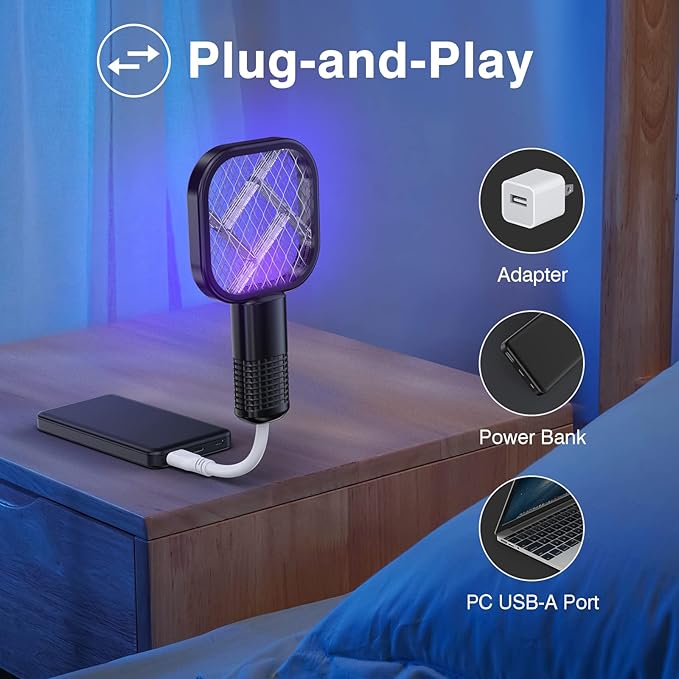Rechargeable Electric Mosquito Killing Racket