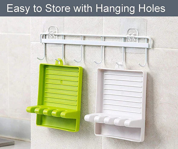 Non-Slip Spoon and Lid Rest Kitchen Utensils Organizer