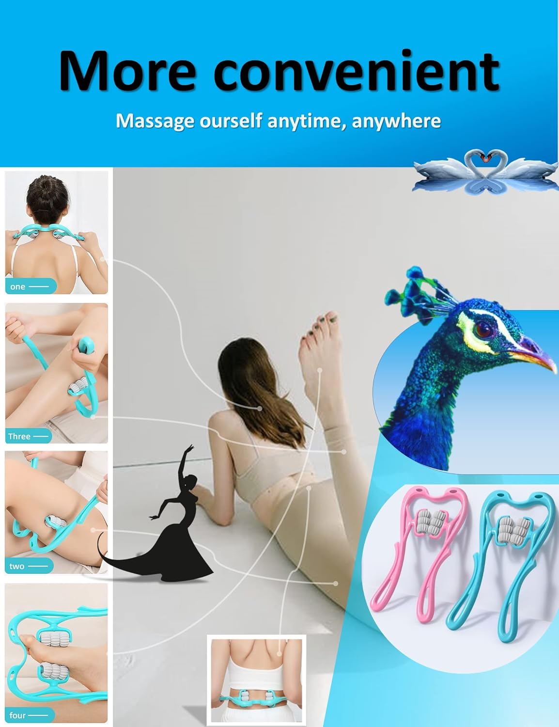 Six Wheel Neck Massager