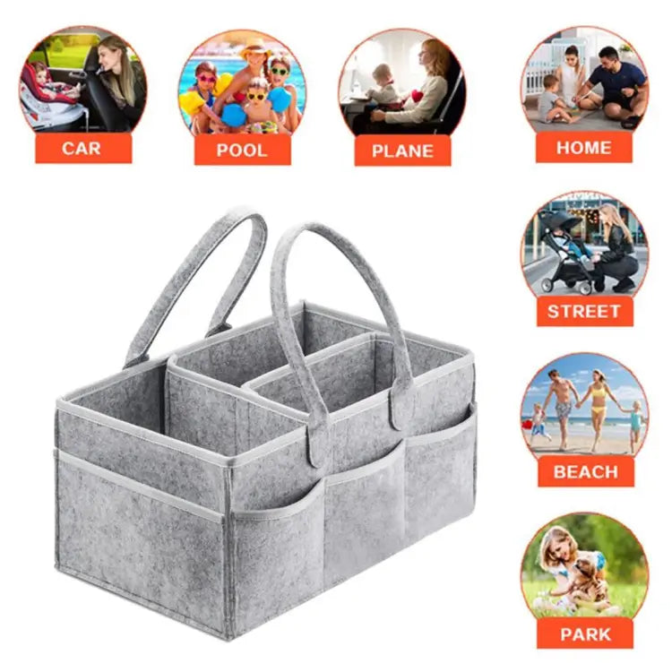 Foldable Baby Diaper Caddy Organizer