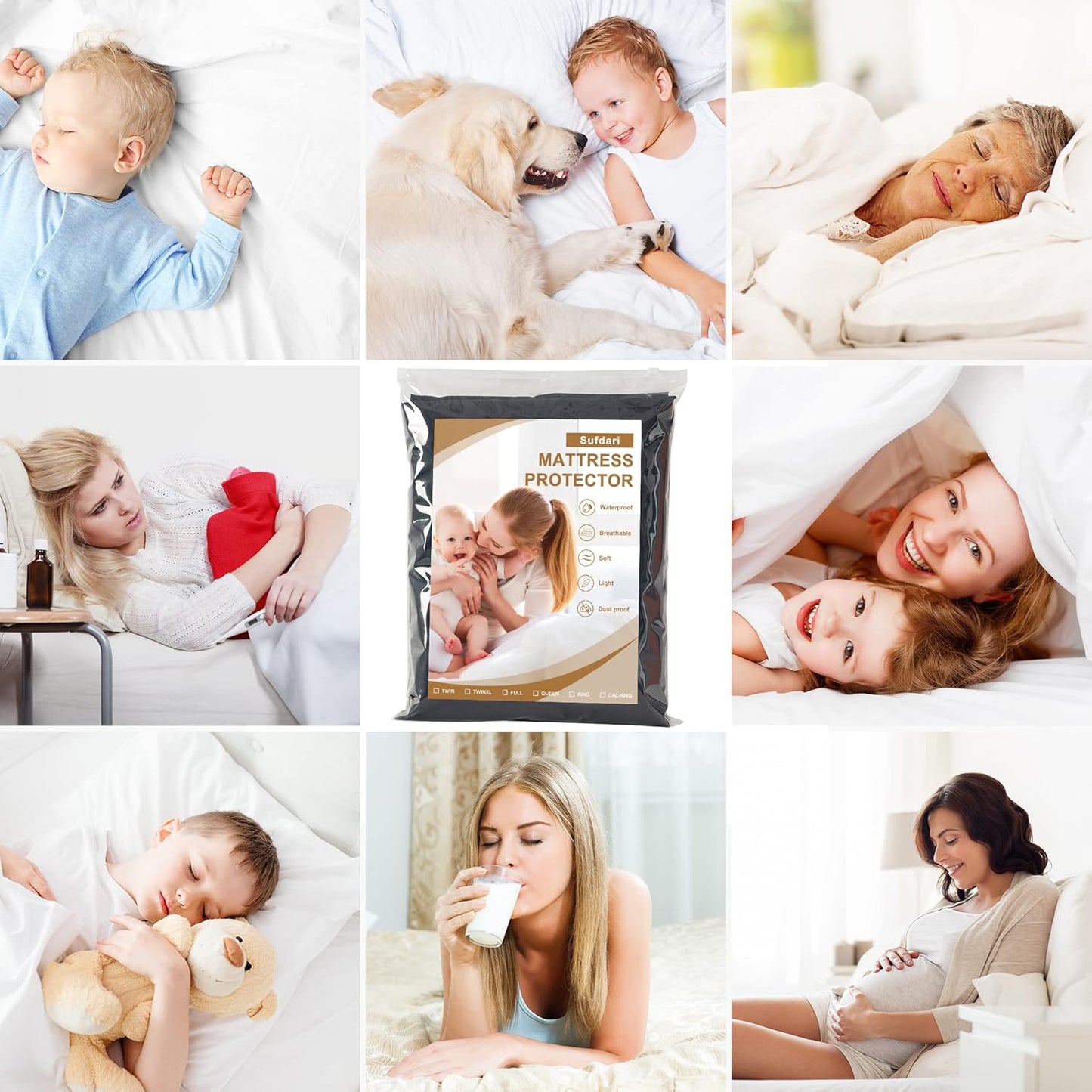 King Size Waterproof Mattress Protector
