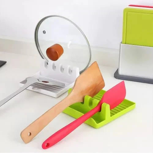 Non-Slip Spoon and Lid Rest Kitchen Utensils Organizer