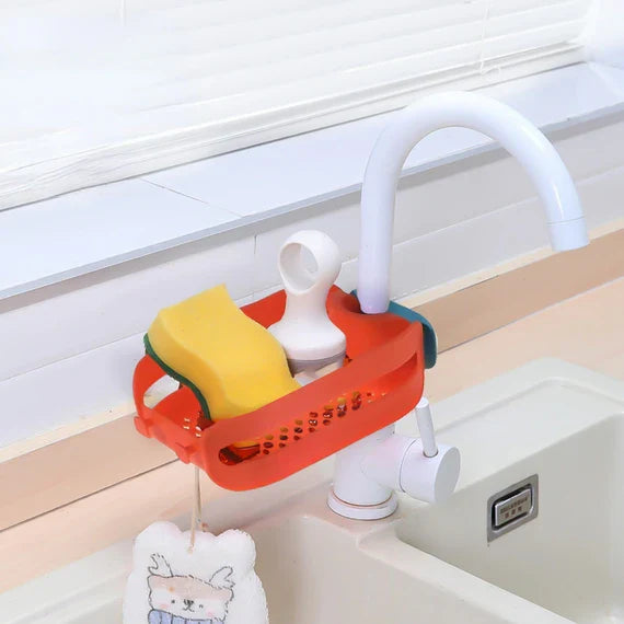 Multipurpose Faucet Sink Mounted Storage Basket