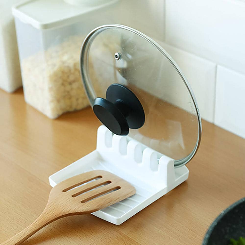 Non-Slip Spoon and Lid Rest Kitchen Utensils Organizer