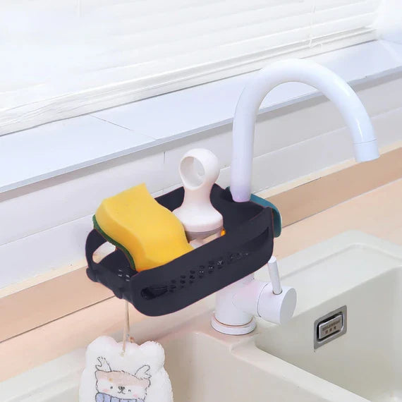 Multipurpose Faucet Sink Mounted Storage Basket
