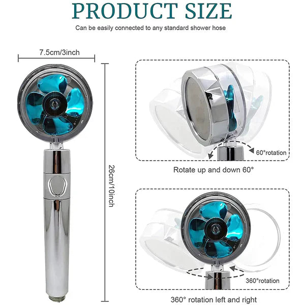 Turbo Charged Water Saving Shower