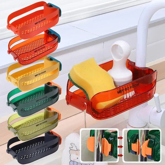 Multipurpose Faucet Sink Mounted Storage Basket