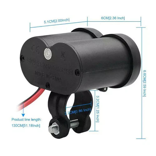 Motorcycle USB Charger Socket & Lighter